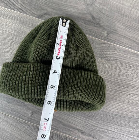 Dinosaur Patch Kids Green Winter Beanie Hat - Picture 5 of 6